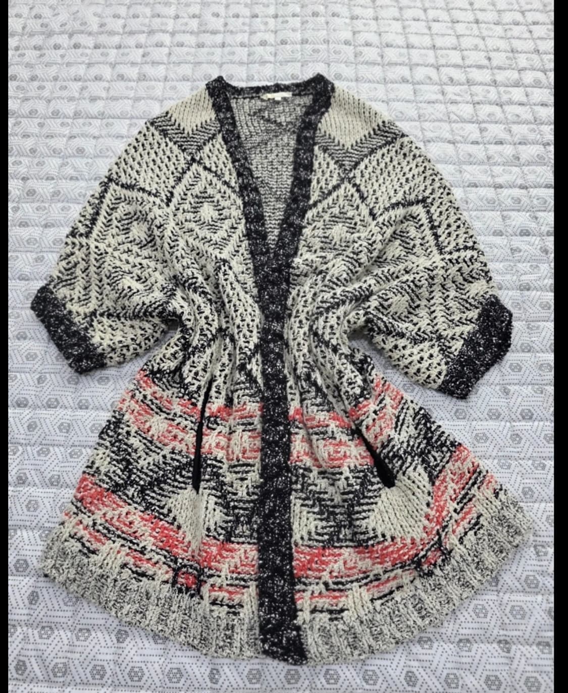 한섬 마쥬 패턴 가디건 ~55반 상품이미지2