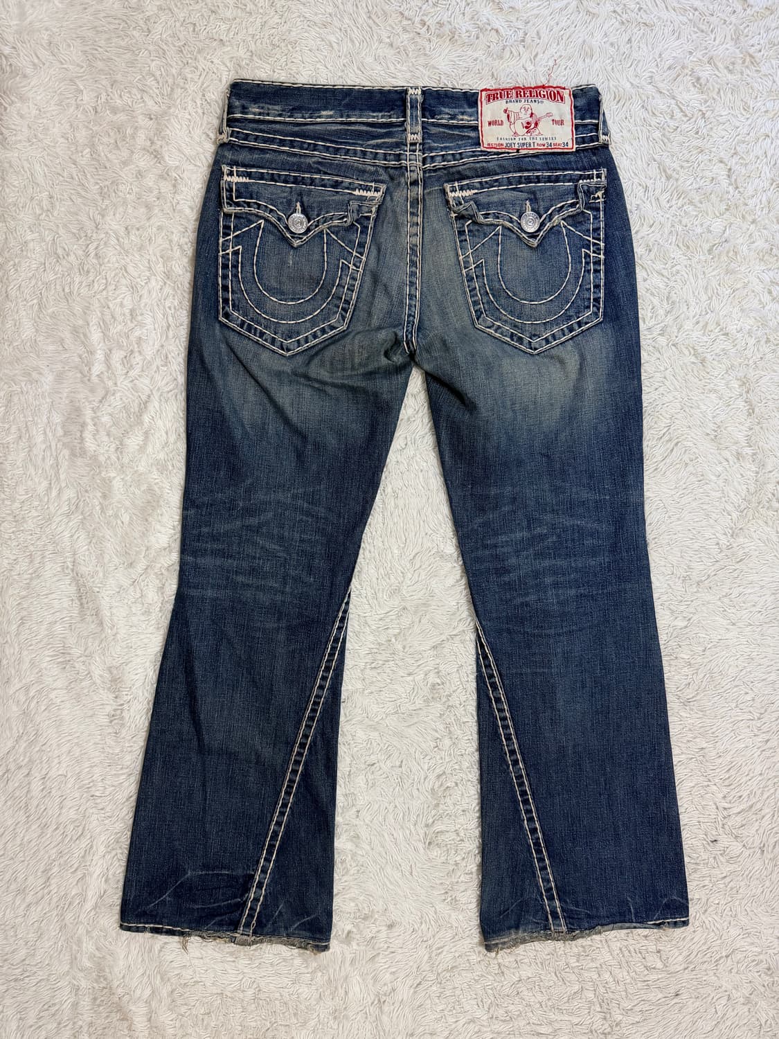 트루릴리전 조이 수퍼 T 부츠컷 데님 팬츠 (Made in USA)] 상품이미지4