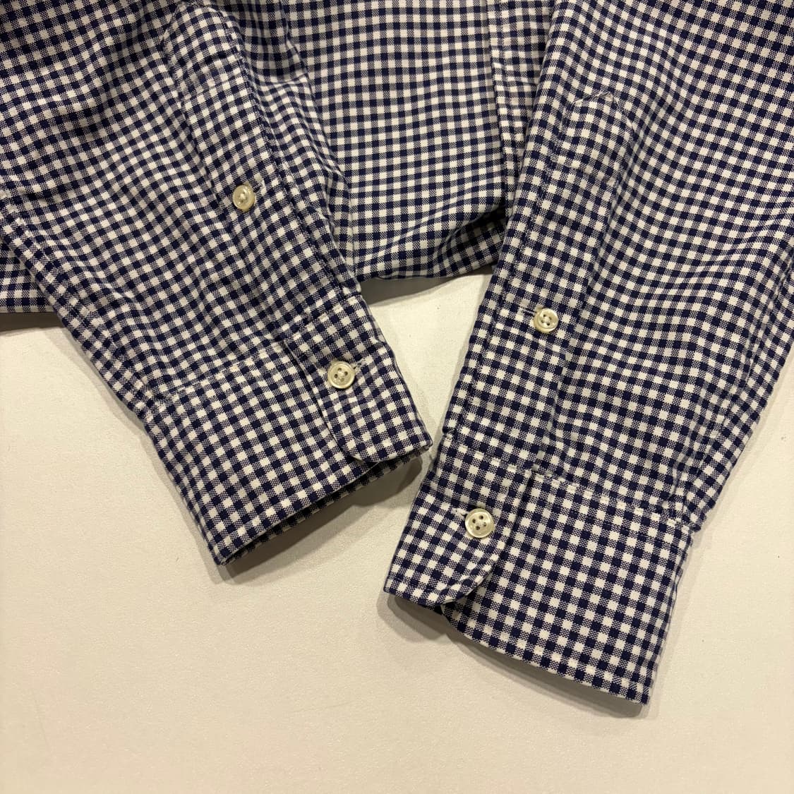 [S] 폴로 랄프로렌 깅엄체크 네이비 셔츠 D773 상품이미지7