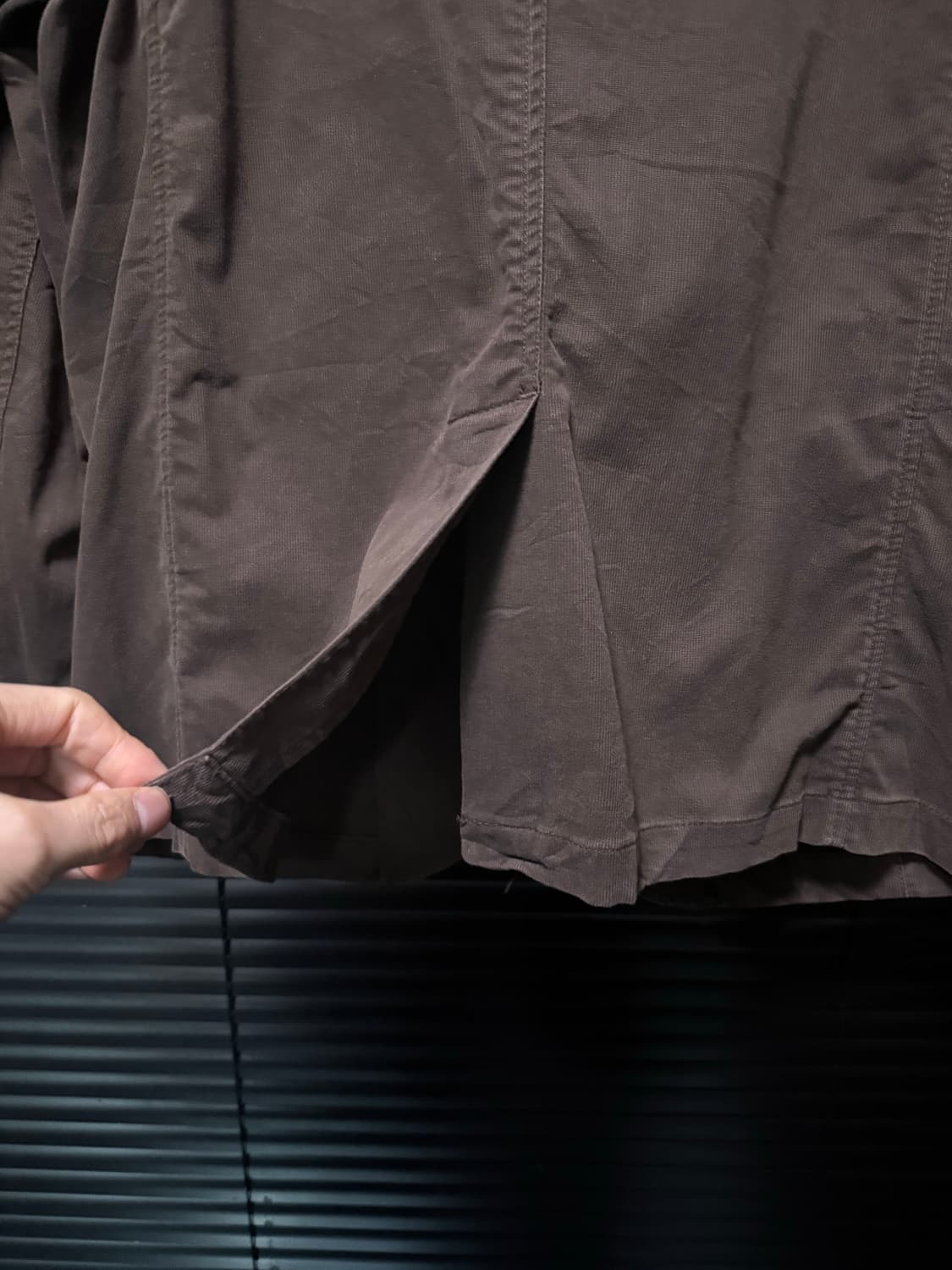 MACCHIO 골덴 코듀로이 브라운 갈색 유틸리티 포켓 워크 블레이져 M 상품이미지7