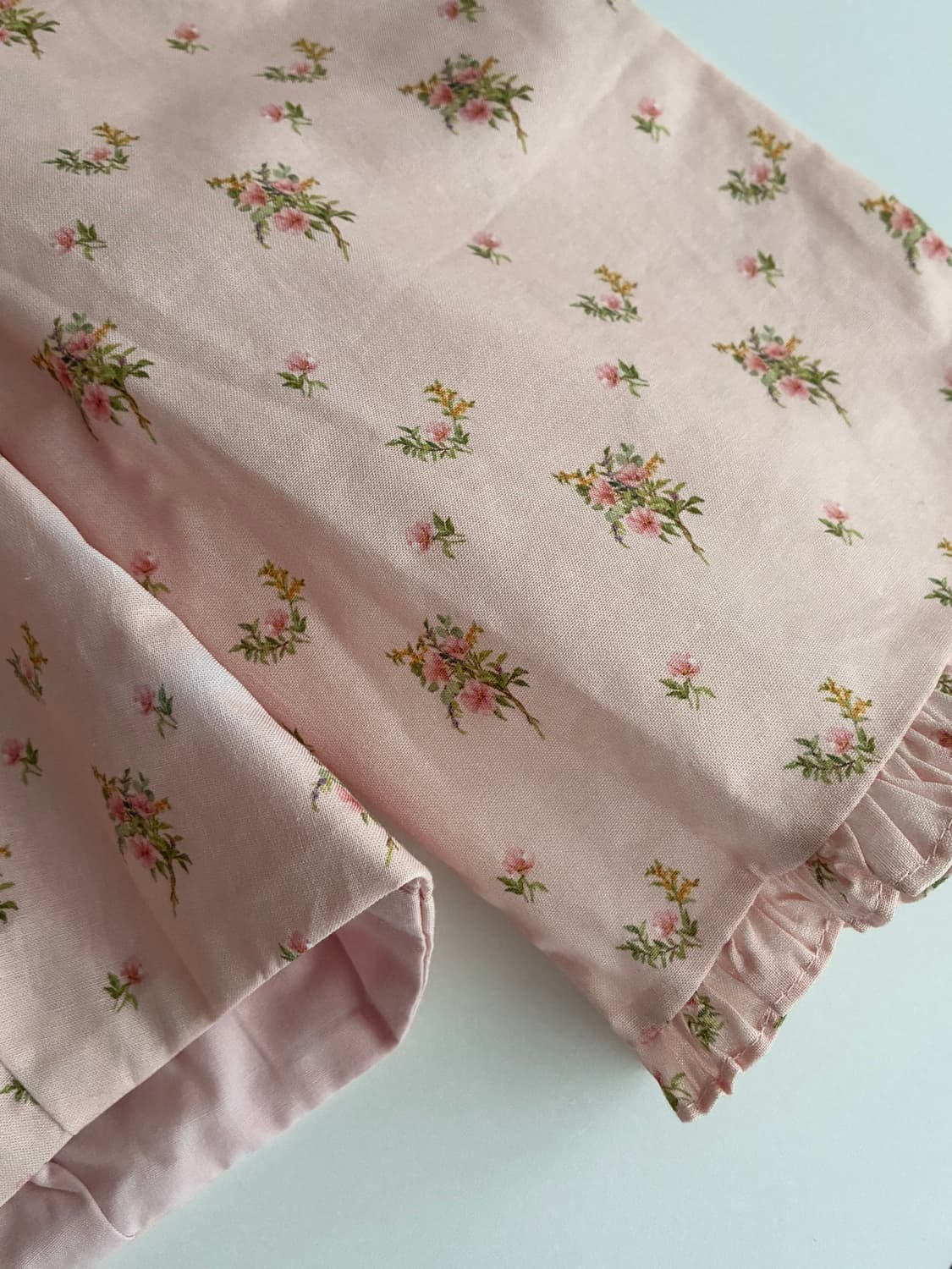 F) 새상품 로브네브 플라워 패턴 블라우스 핑크 상품이미지4