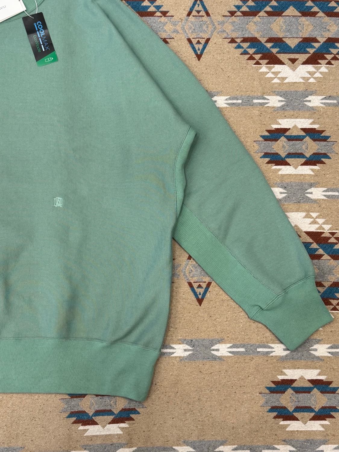 [L][105] 나나미카 크루넥 스웻 셔츠 코랄 그린  상품이미지3