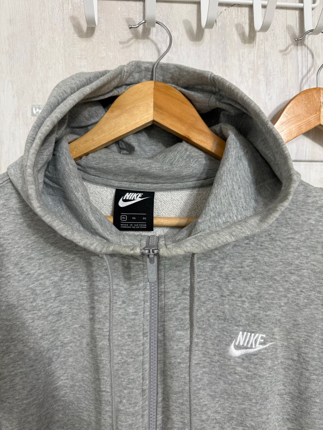 남성 L-XL / 나이키 후드집업(XL) 조거팬츠(L) 그레이 셋업 세트 상품이미지3
