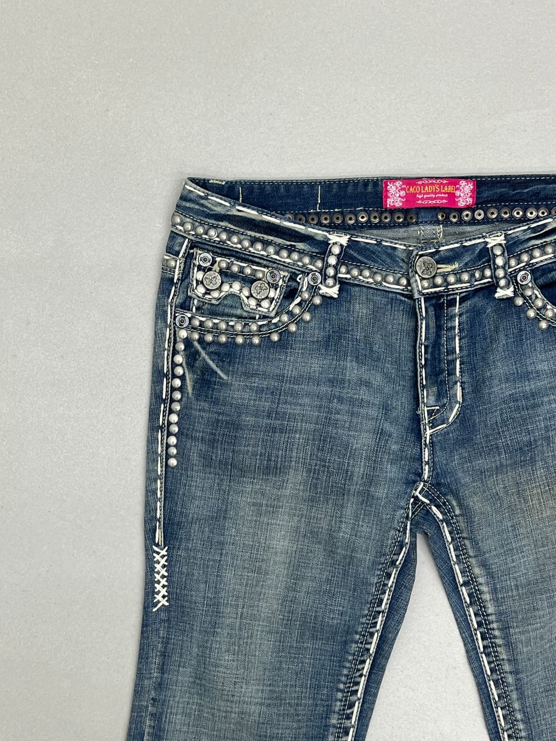 CACO JEANS 스터드 데님 카프리 팬츠 상품이미지2