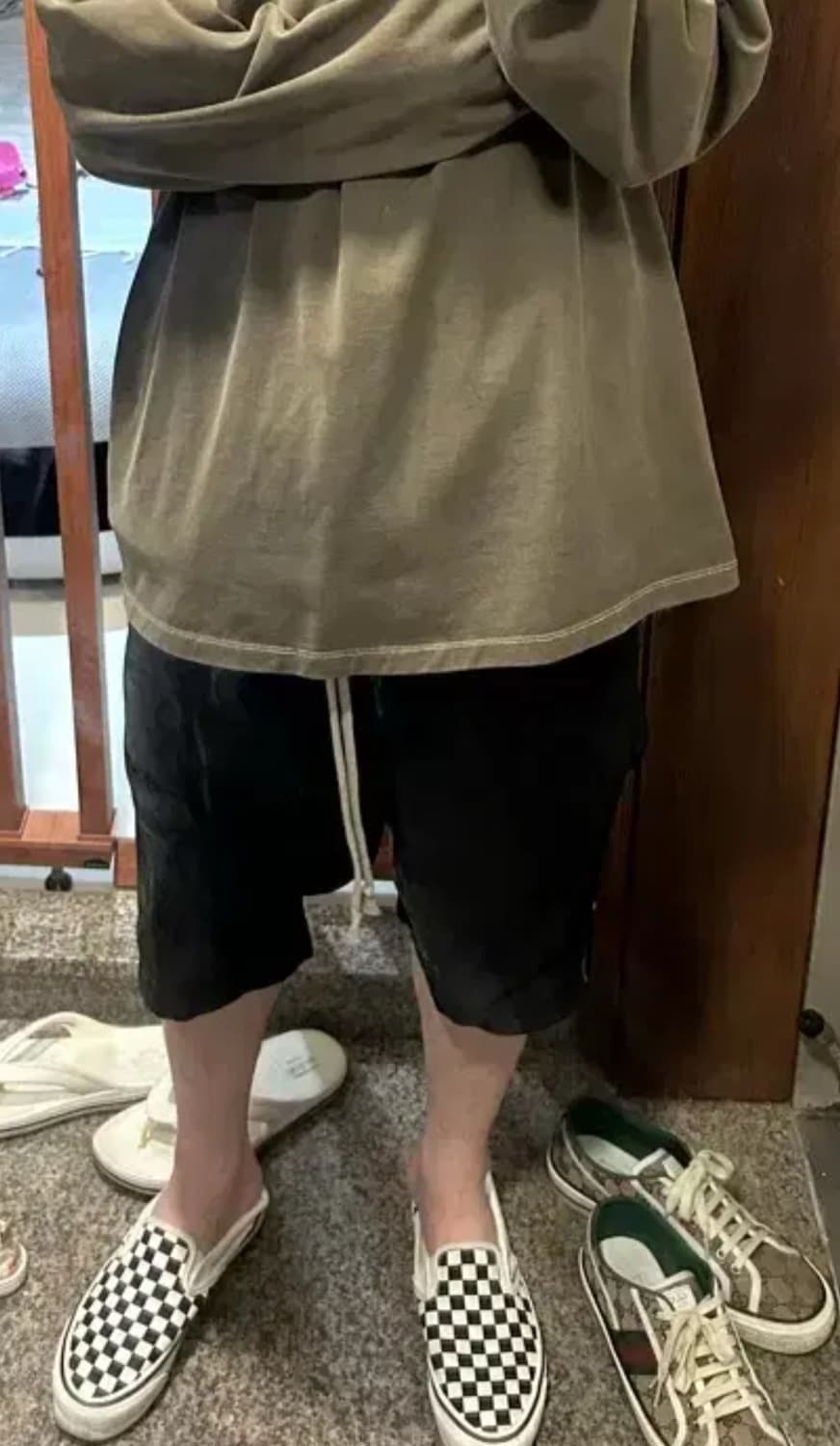 Rick Owens 오버 핏 하프팬츠 상품이미지5