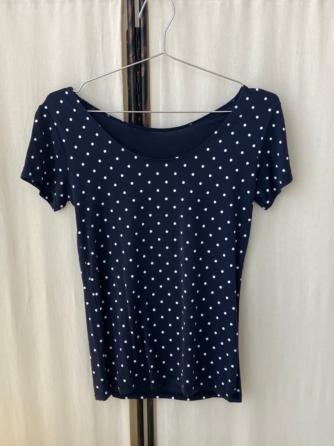  navy dot mori half t-shirt 상품이미지5
