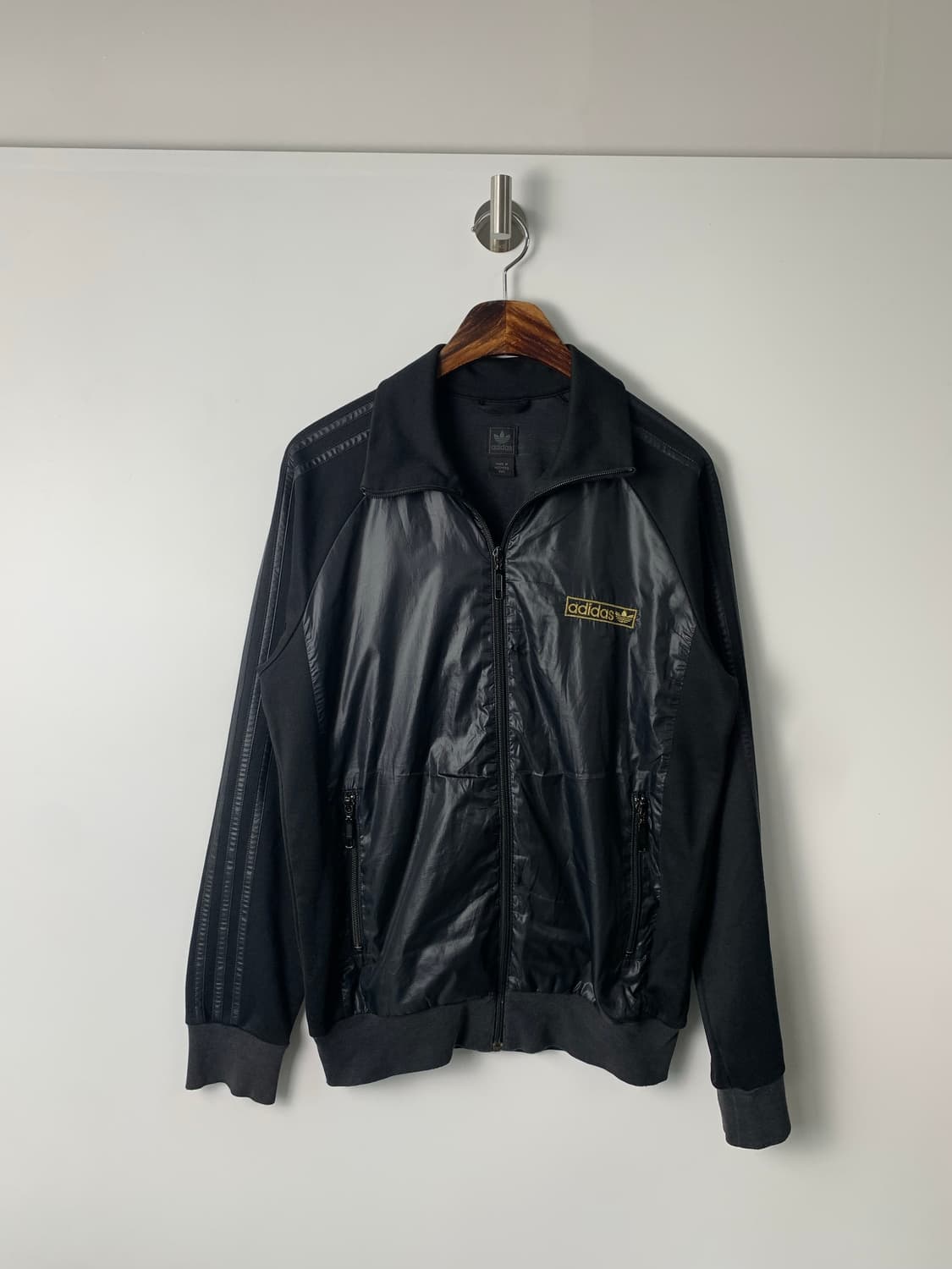 아디다스 파이어버드 골드 나일론 블랙 져지 상품이미지2