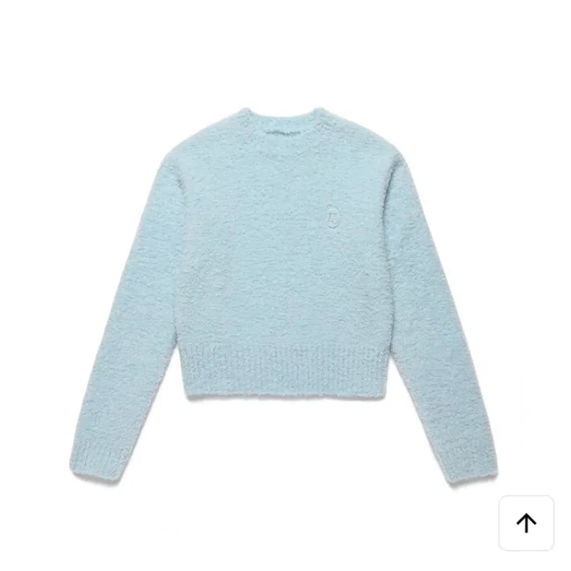 로라로라 crew neck crop knit 라이트블루 상품이미지1