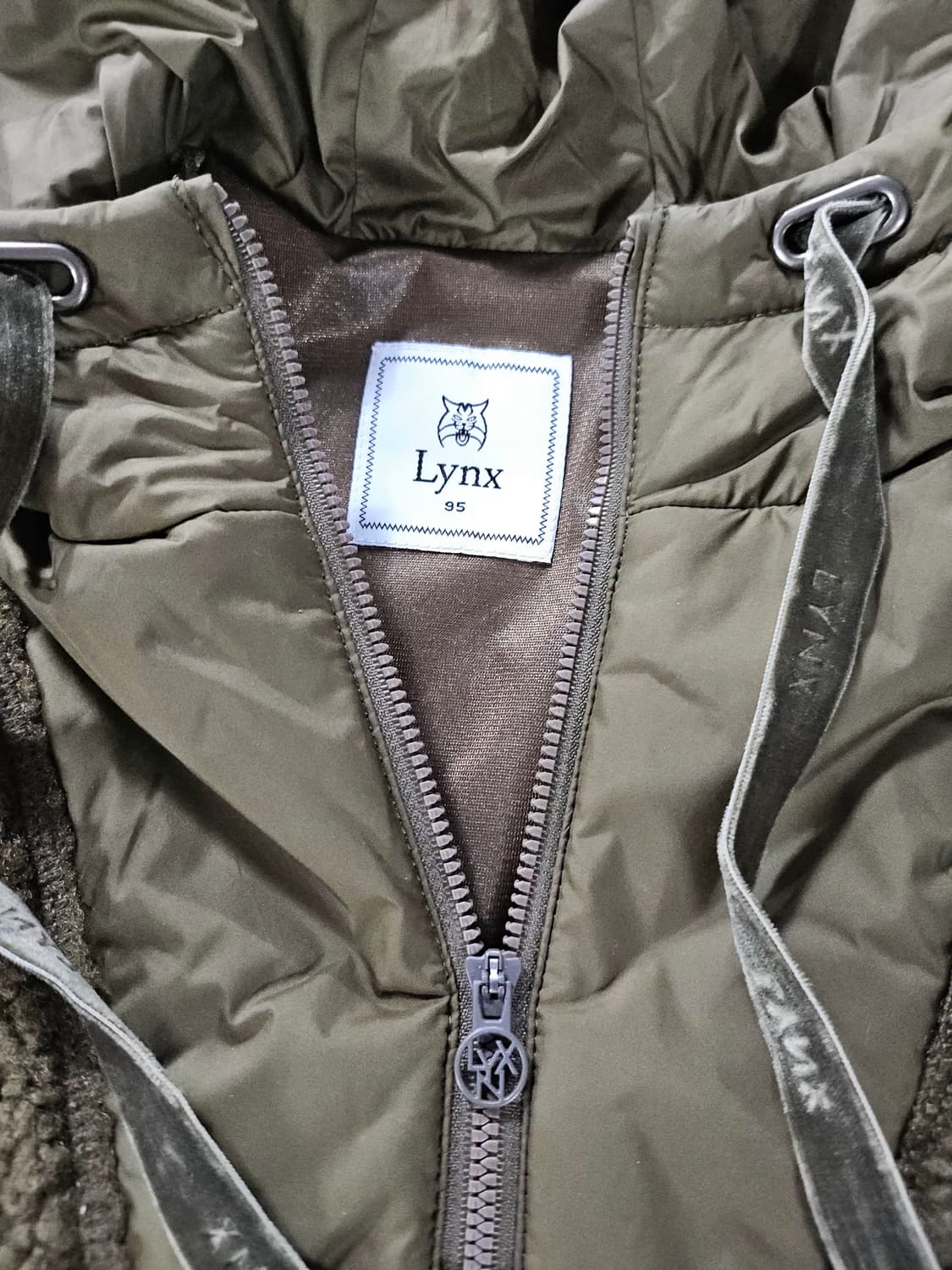 LYNX  후리스 아노락 후드티 카키  95 상품이미지4