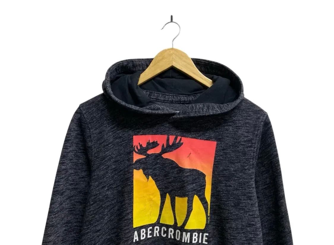 아베크롬비 앤 피치 로고 그래픽 기모 후드티 M 상품이미지2