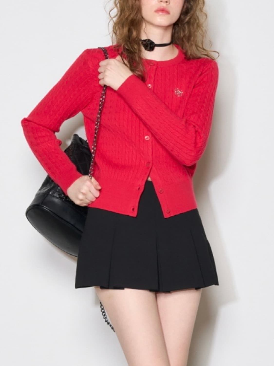 WOMAN GNRL 에센셜 케이블 가디건  상품이미지1