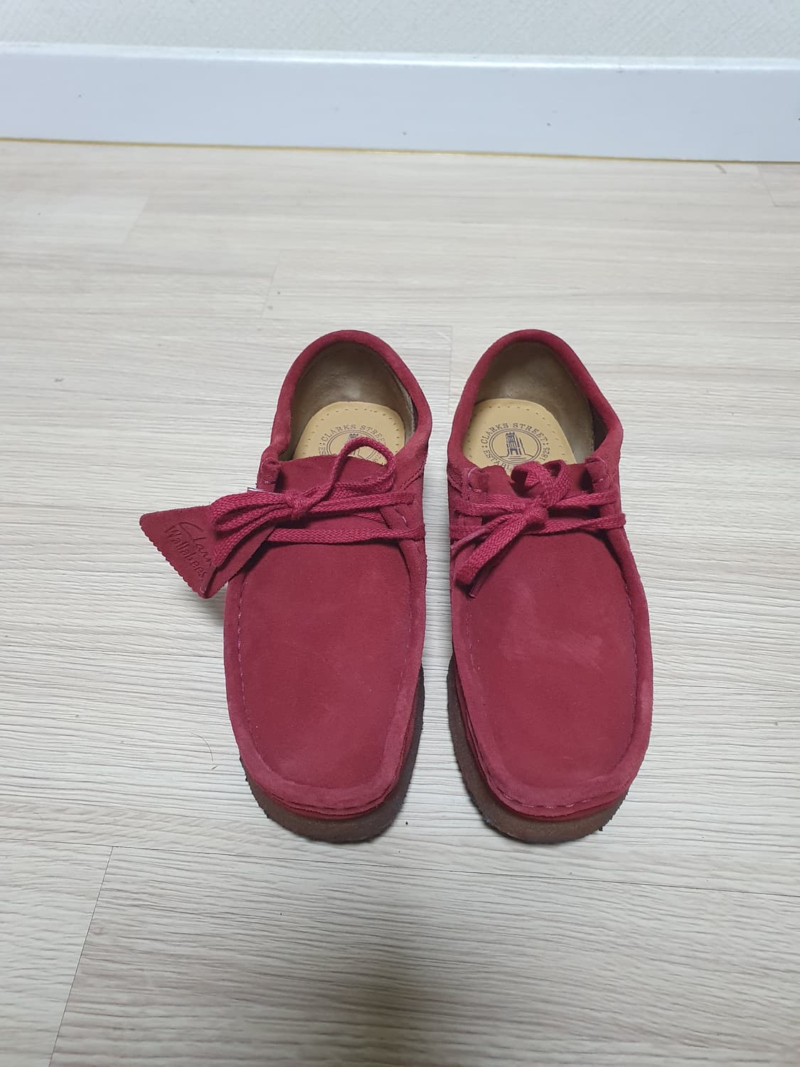 클락스 왈라비 메이플 스웨이드 레드 240 상품이미지3