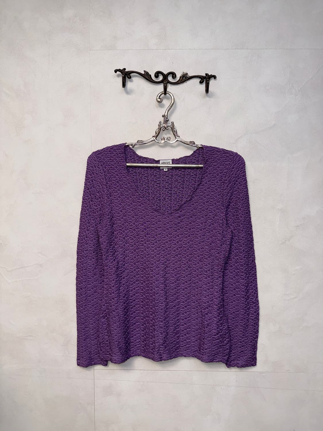 Armani Collezioni purple pleats sleeve  상품이미지4
