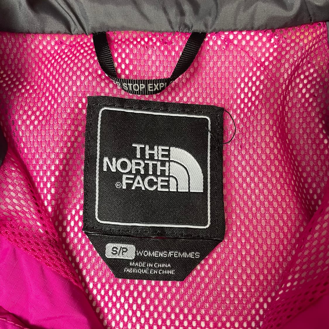 노스페이스 퍼플 로고 마젠타 핑크 바람막이 S 상품이미지4