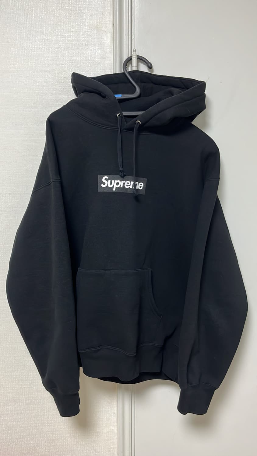 슈프림 서울 박스로고 후드 스웨트셔츠 블랙 - 23FW [M] 상품이미지1