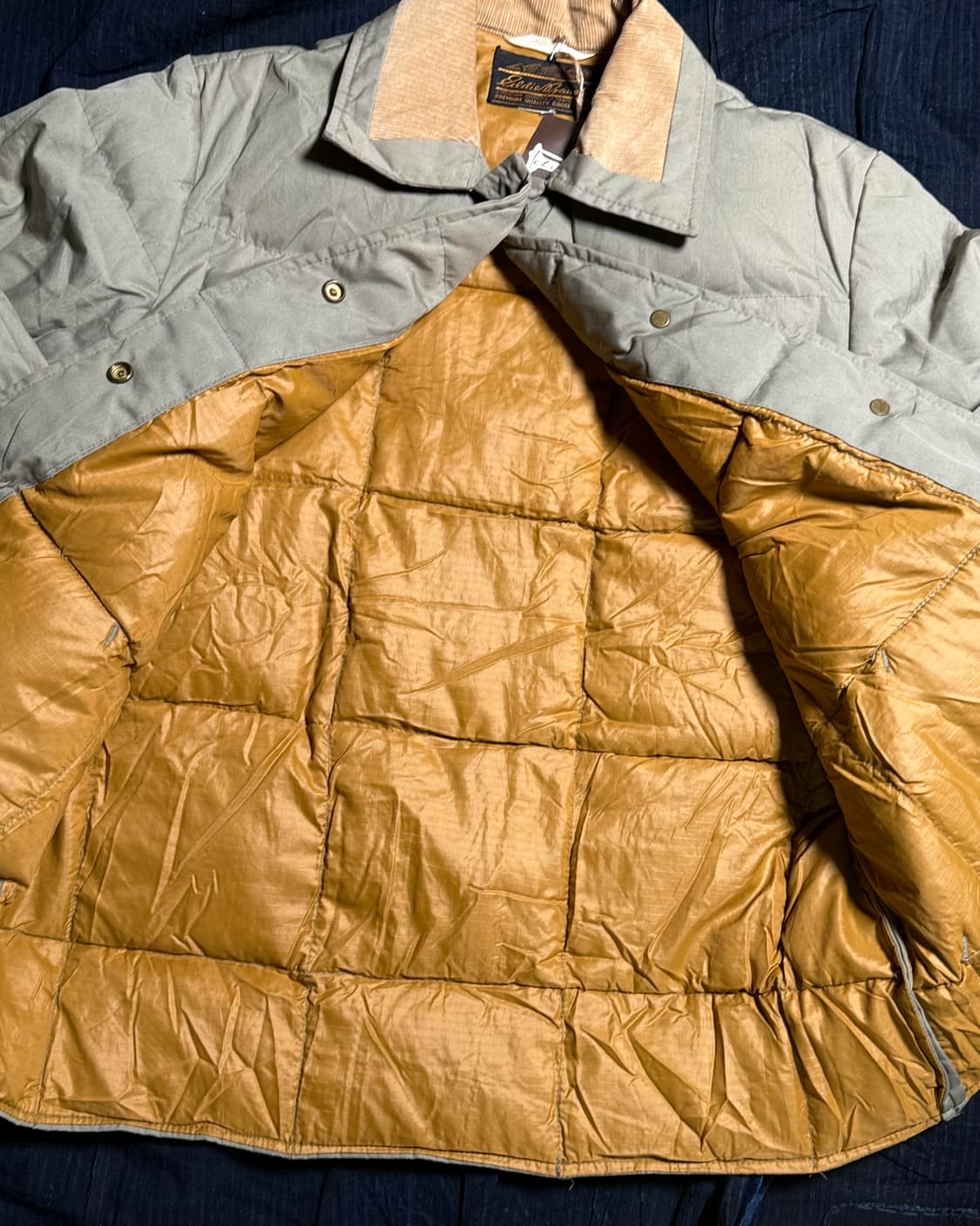 80‘s 에디바우어 구스다운 스냅자켓 L 상품이미지5