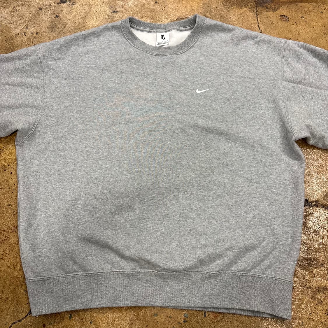 [정품/XL,105] 나이키 스우시 맨투맨 그레이 b15 상품이미지3