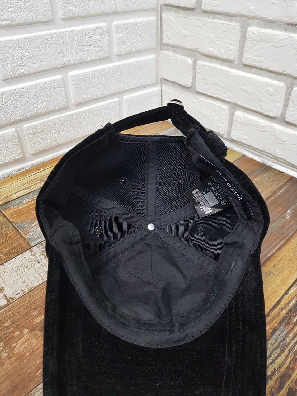 [24ss/정품] 지제로 러브펜서 벨벳 볼캡 블랙 상품이미지8