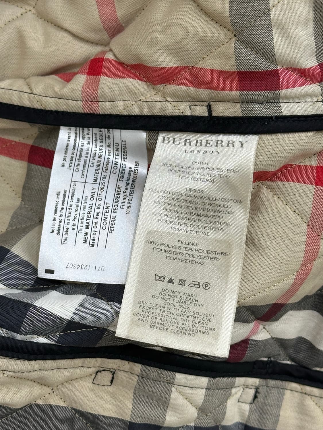 버버리 블랙 롱 퀼팅 코트 상품이미지7