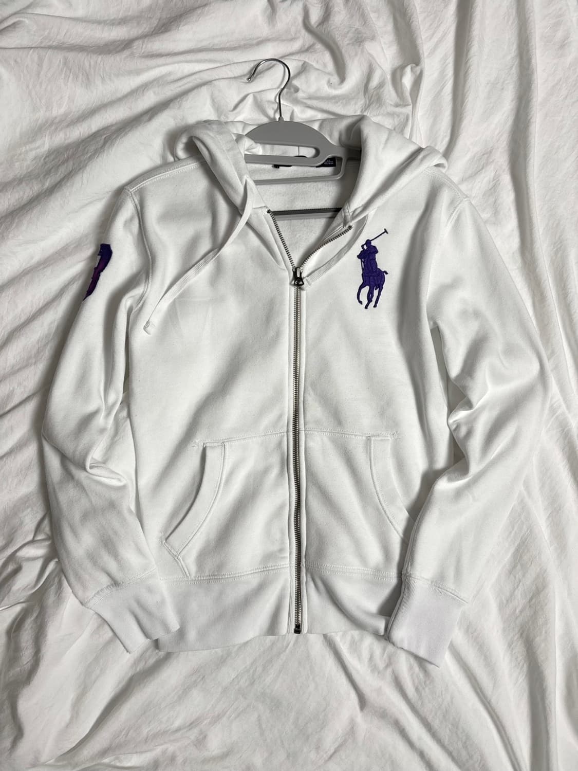 폴로 퍼플 빅포니 후드집업 상품이미지4