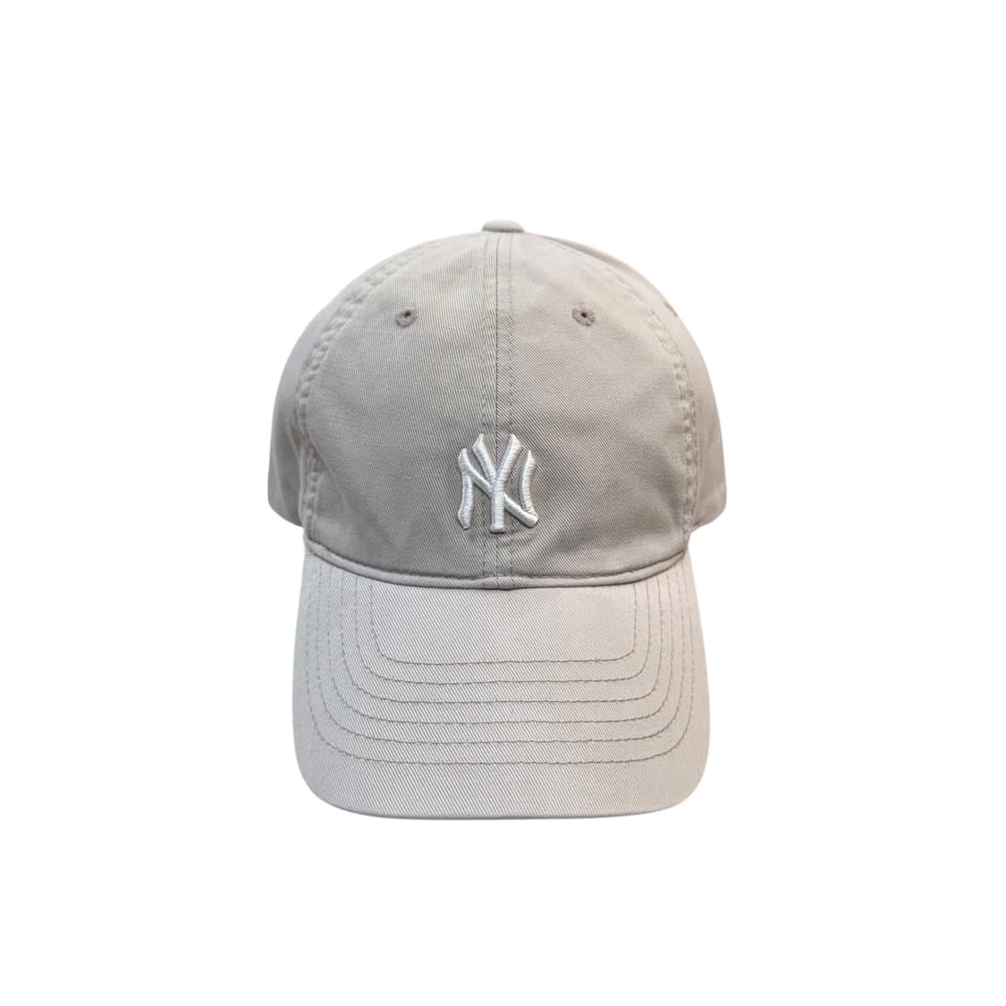 mlb 뉴욕 양키스 미들로고 베이지 캡 상품이미지2