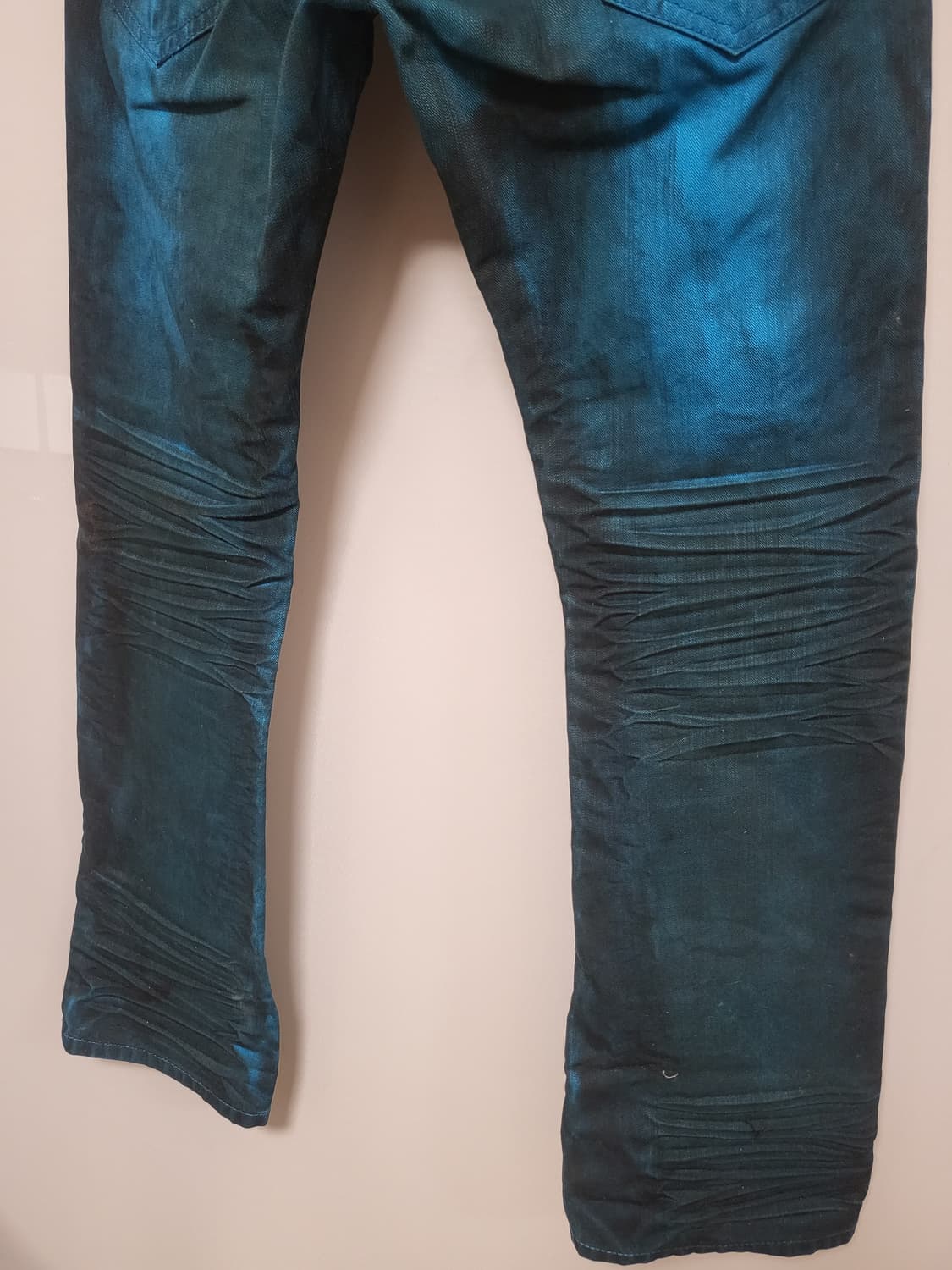 인더애틱 00s y2k 타이다이 코팅데님팬츠  컬처브랜드 상품이미지7