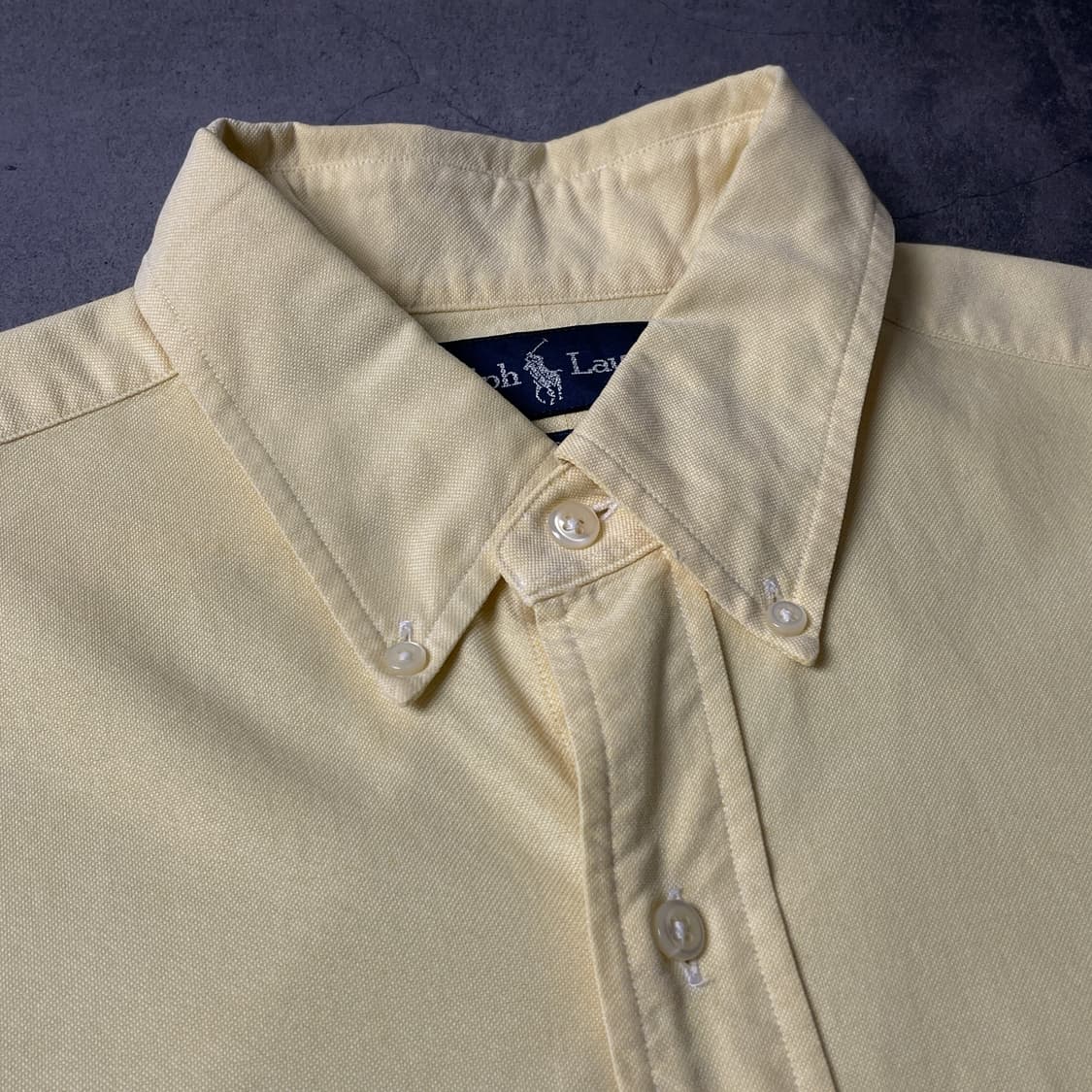 RALPH LAUREN 랄프로렌 빈티지 옐로우 코튼 셔츠 A00695 상품이미지2