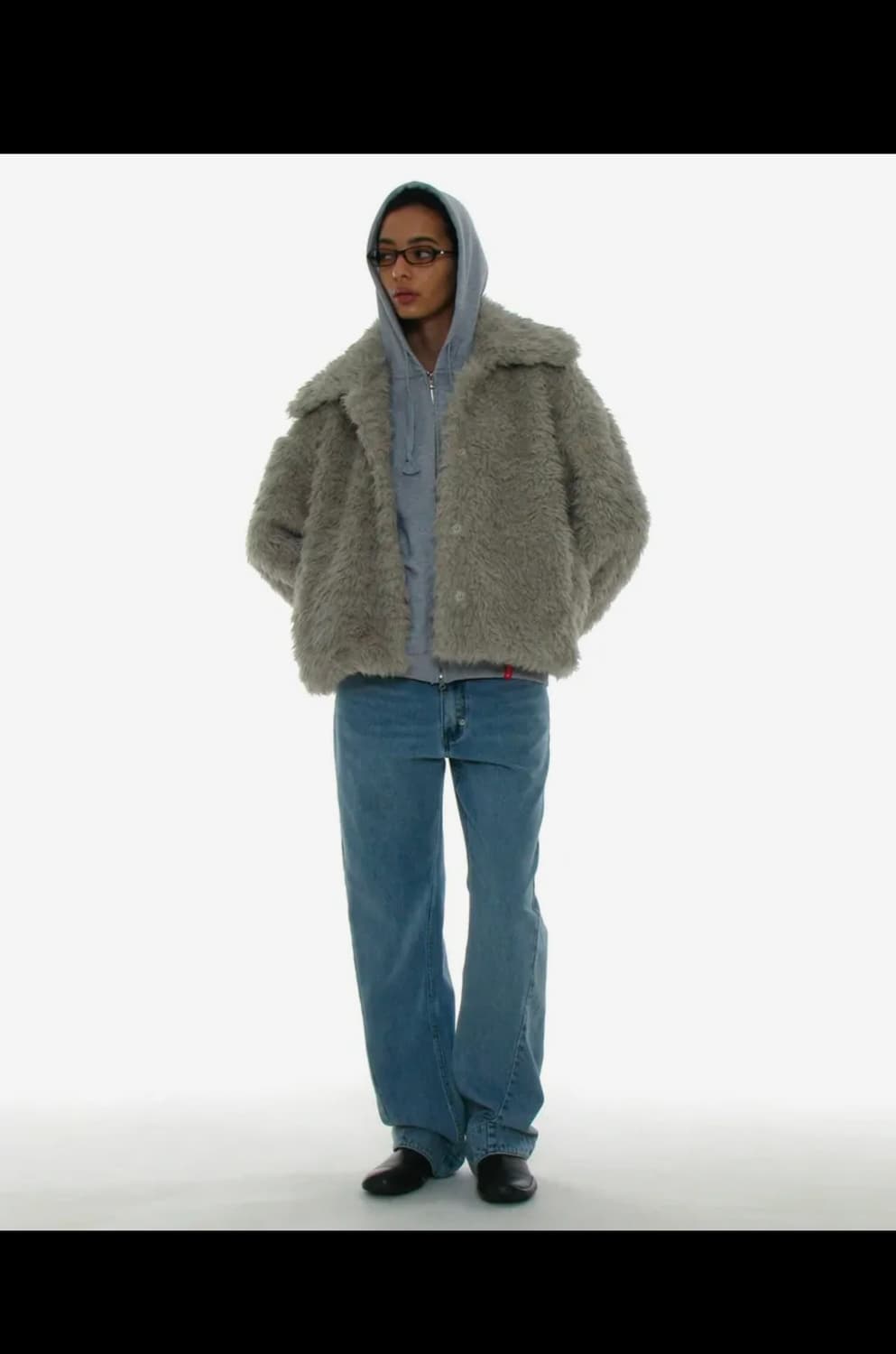 파르티멘토우먼 와이드카라 플러피 퍼코트 미사용품  상품이미지3