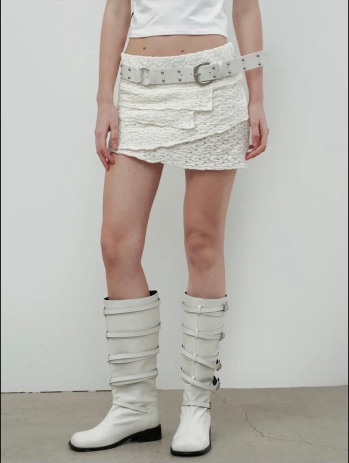 세릭 웨이브 프릴 스커트 상품이미지1