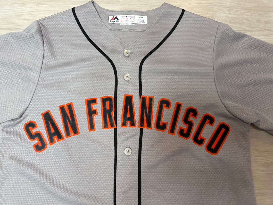 [S] 마제스틱 MLB 샌프란시스코 자이언츠 쿨베이스 원정 유니폼 상품이미지5