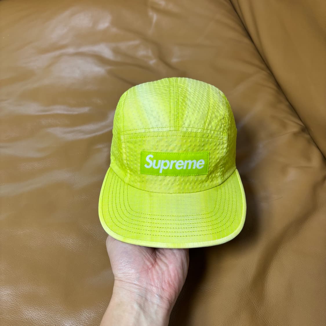 Supreme 슈프림 타이다이 라임 캠프캡 모자 Tie Dyed Lime 상품이미지4
