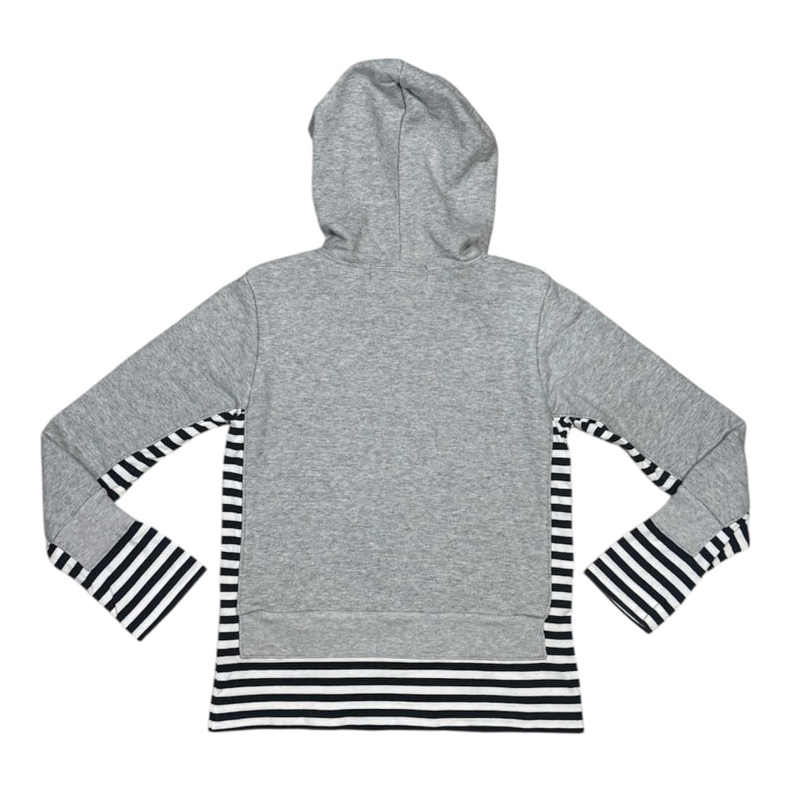 2012 꼼데가르송 해체주의 스트라이프 롱슬리브 결합 후드티 스웨터 상품이미지2