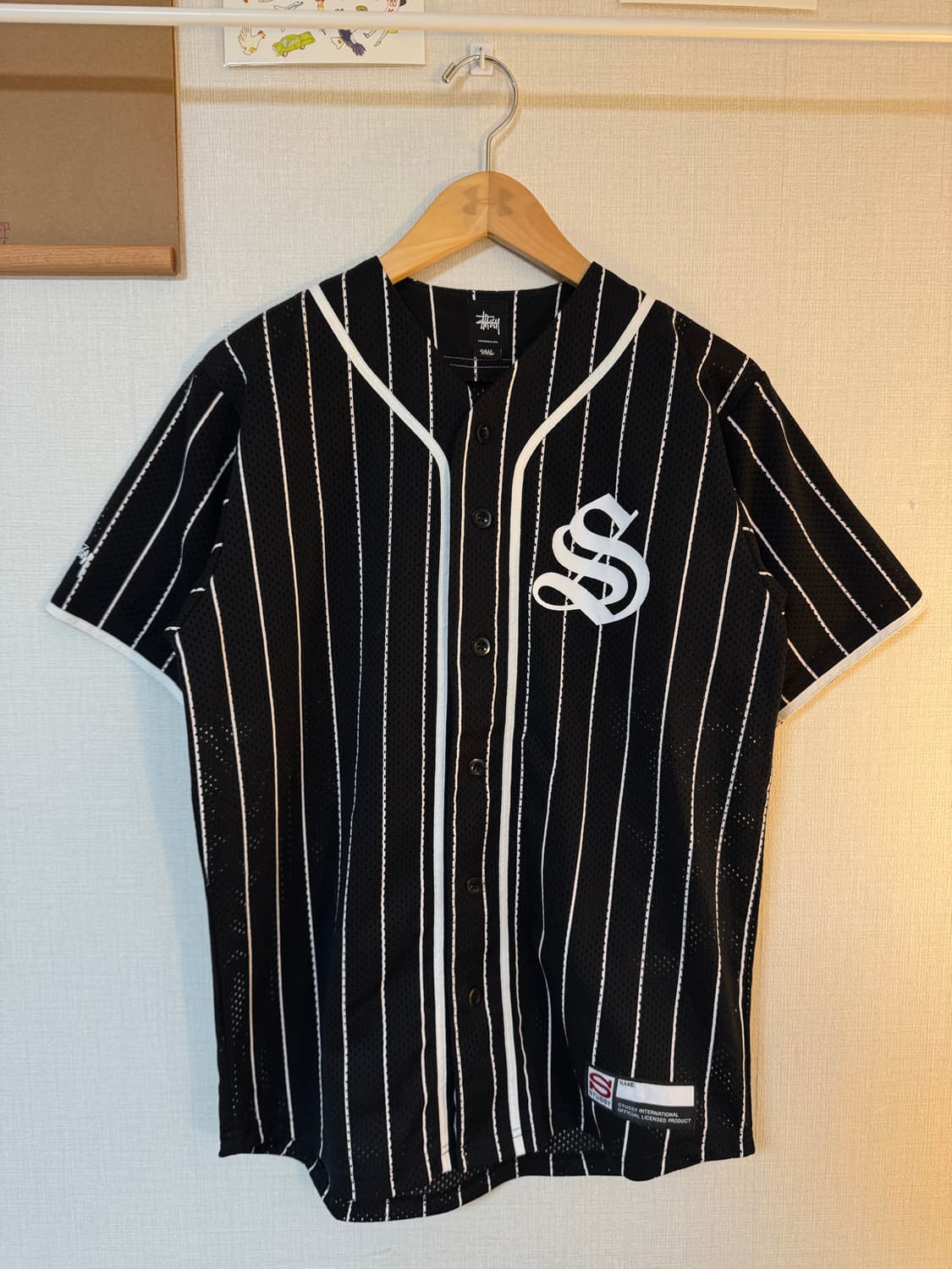 [S]stussy 스투시 베이스볼 야구 저지 반팔셔츠 상품이미지1