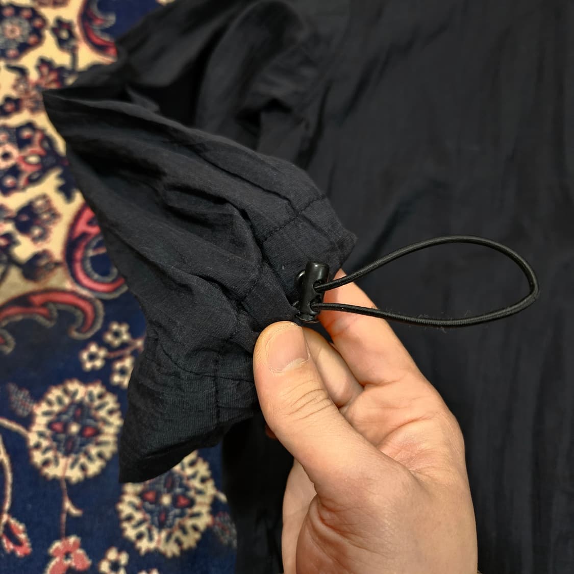 쿠어(COOR) 22ss 스트링 후드 투웨이 집업 바람막이 자켓 M 상품이미지5