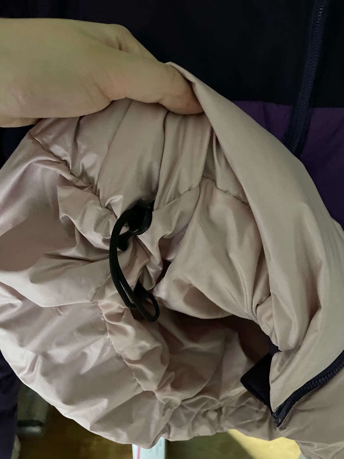 빈티지 퍼플 스트링 구스다운 패딩 상품이미지3