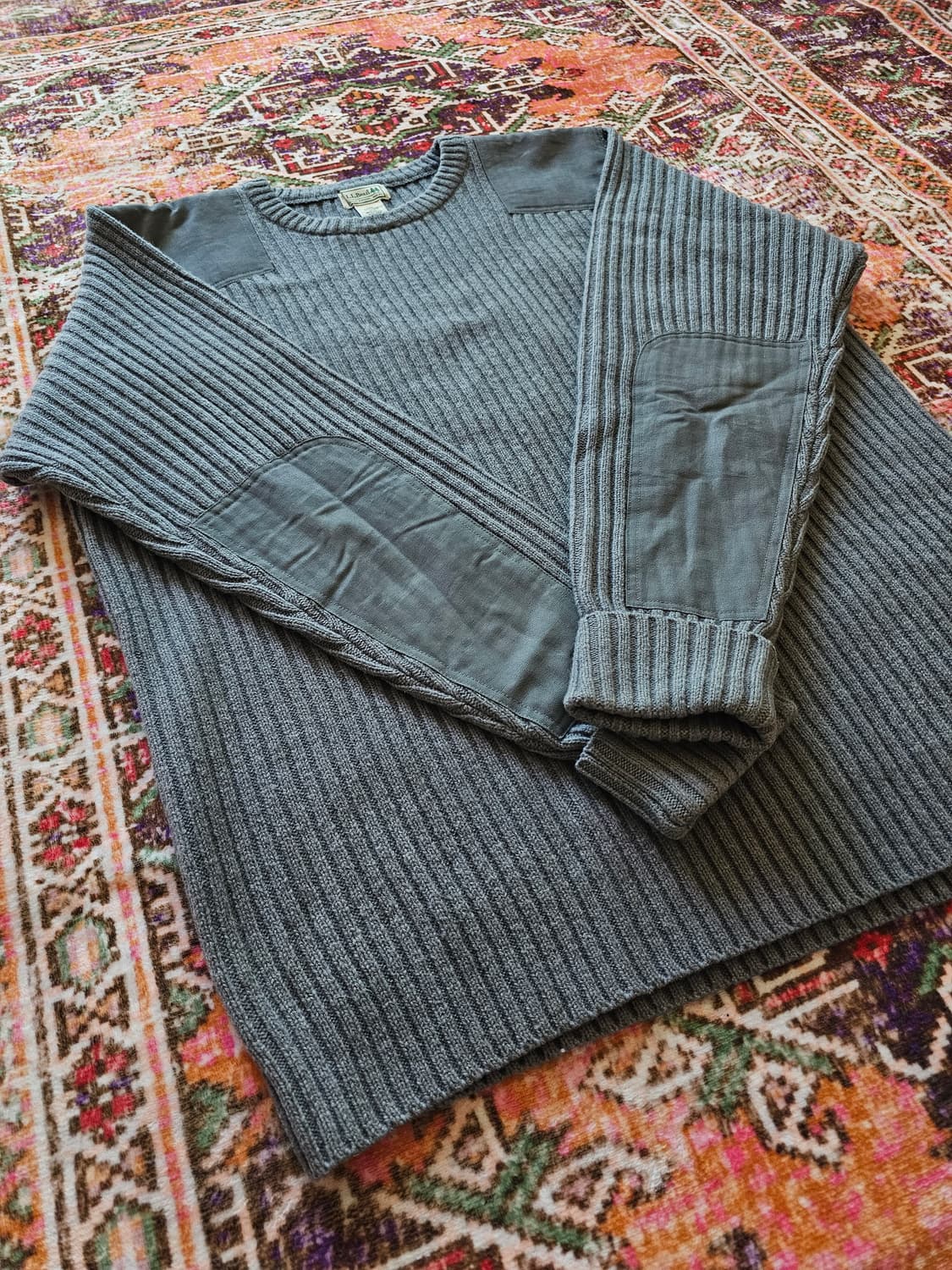 00s LL Bean 코만도 니트 웜그레이 (2XL) 상품이미지5