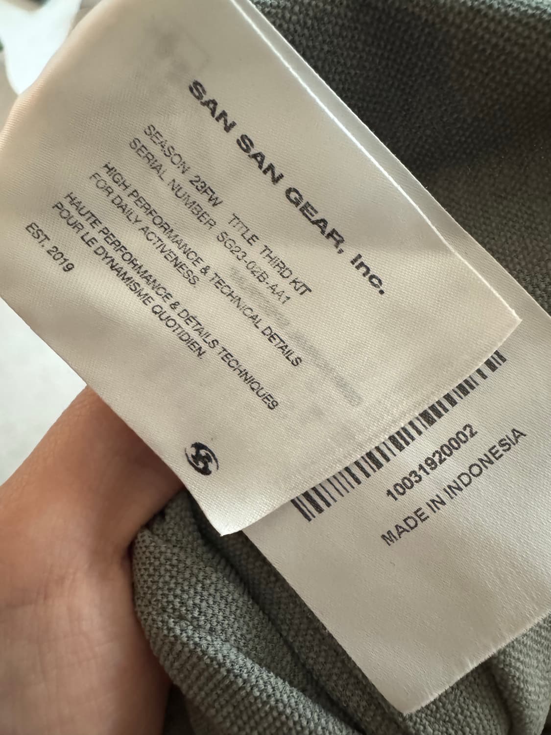 산산기어 후디 슬리브 2size (23fw) 상품이미지4