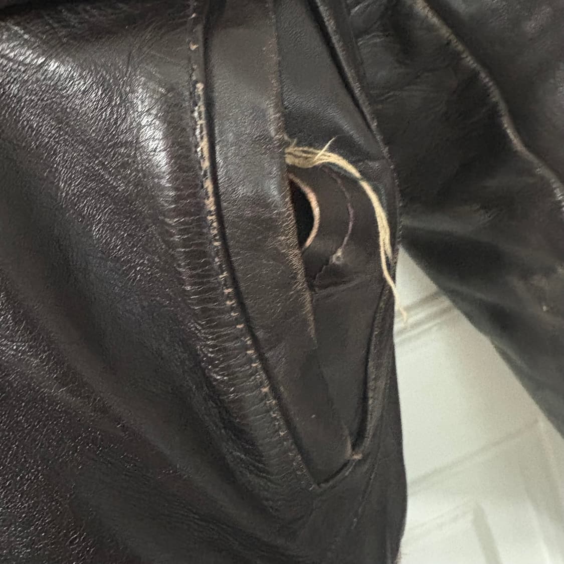 70s 빈티지 G-1 가죽 플라이트 자켓 40사이즈 상품이미지4