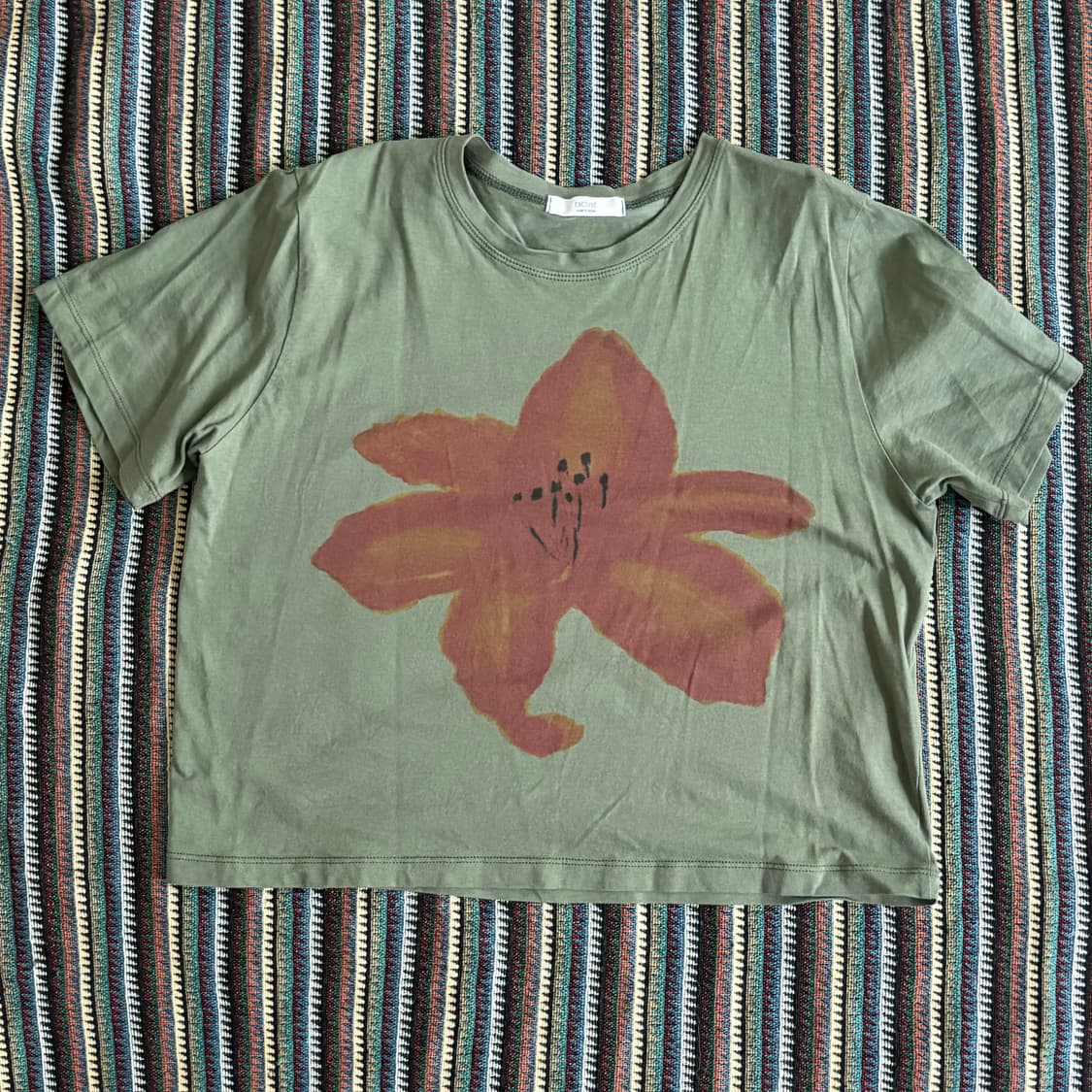 빈티지 플라워 반팔 상품이미지1