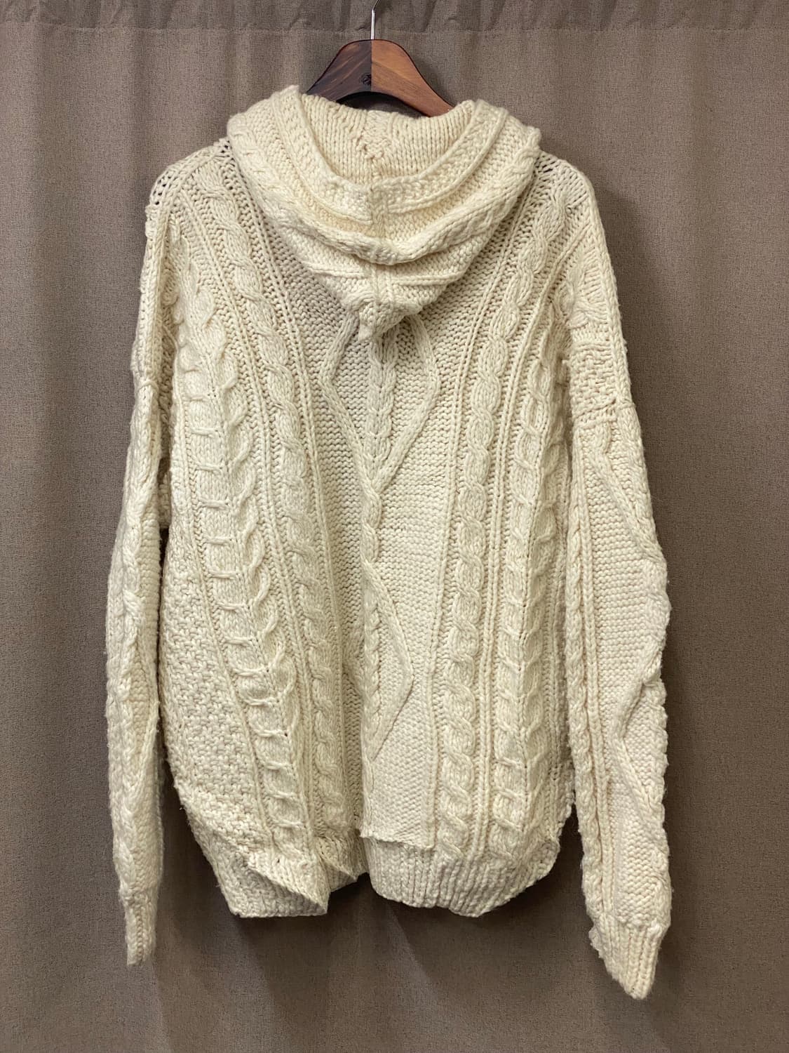 빈티지 헤비 니트 후드 집업  상품이미지4