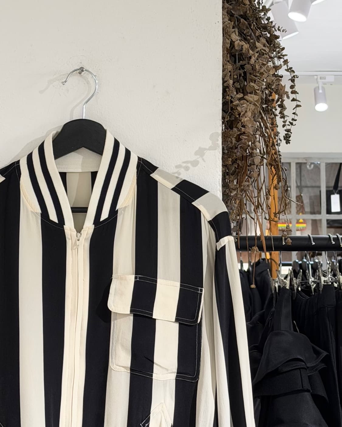 크리스찬 디올 몬슈어 스트라이프 새틴 블루종 자켓 상품이미지3