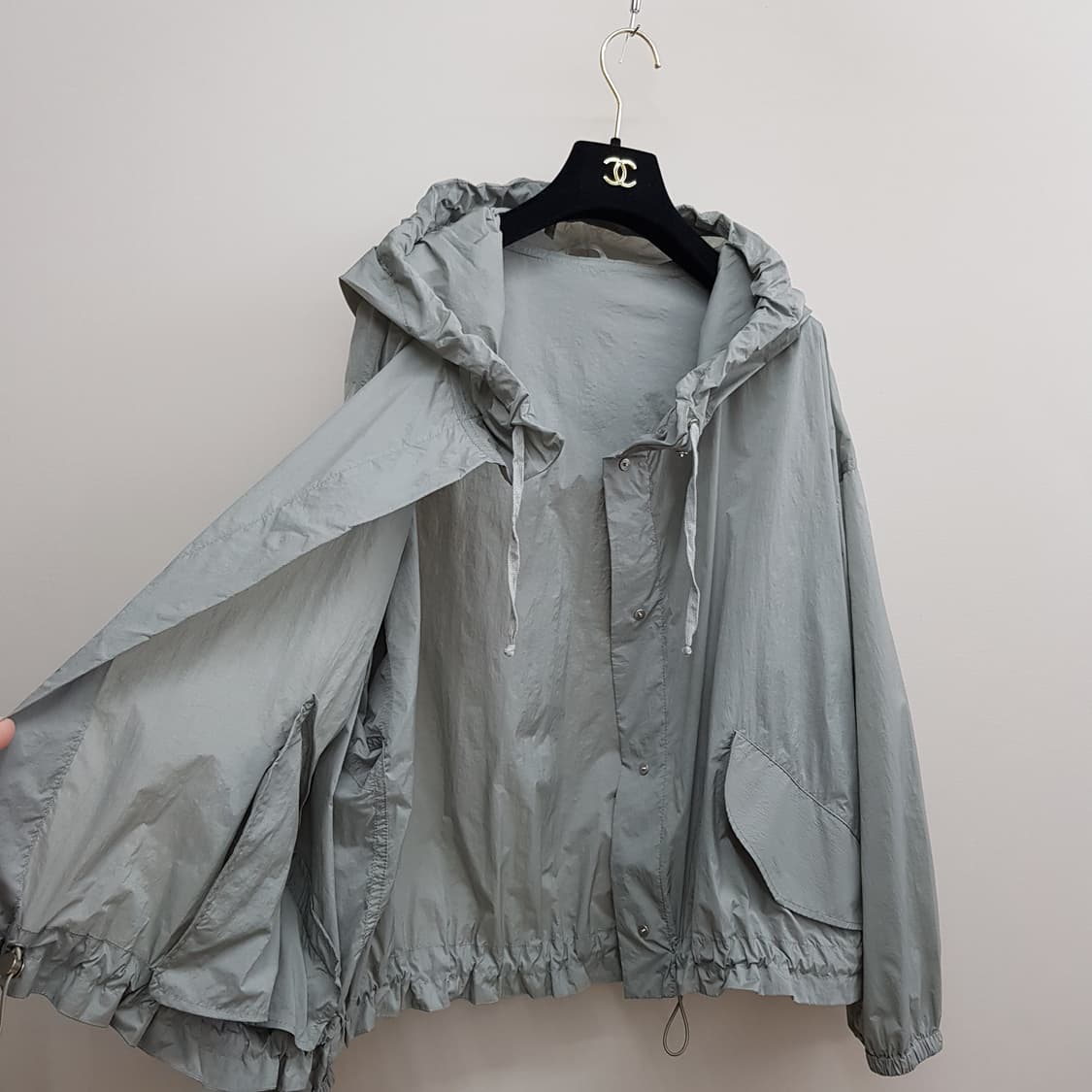 한섬 타임 나일론 후드 점퍼 F사이즈 상품이미지5