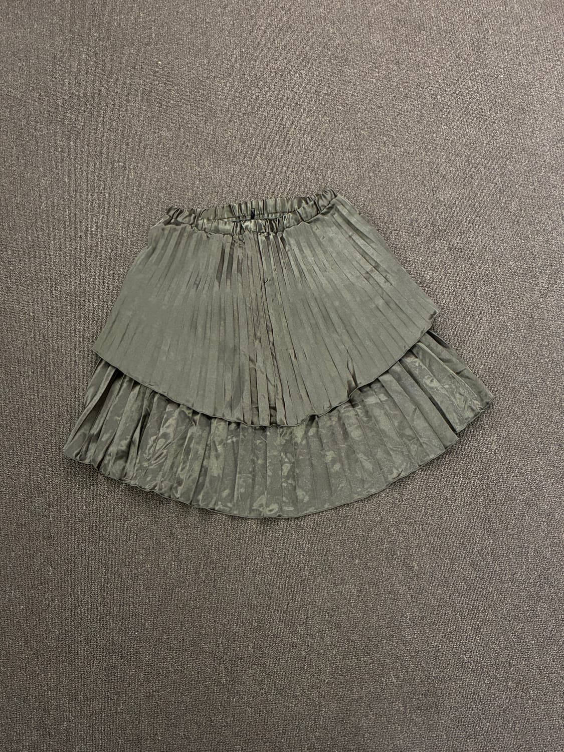 M)Japanese vintage 여성 셔링 언발 미디 스커트 상품이미지6