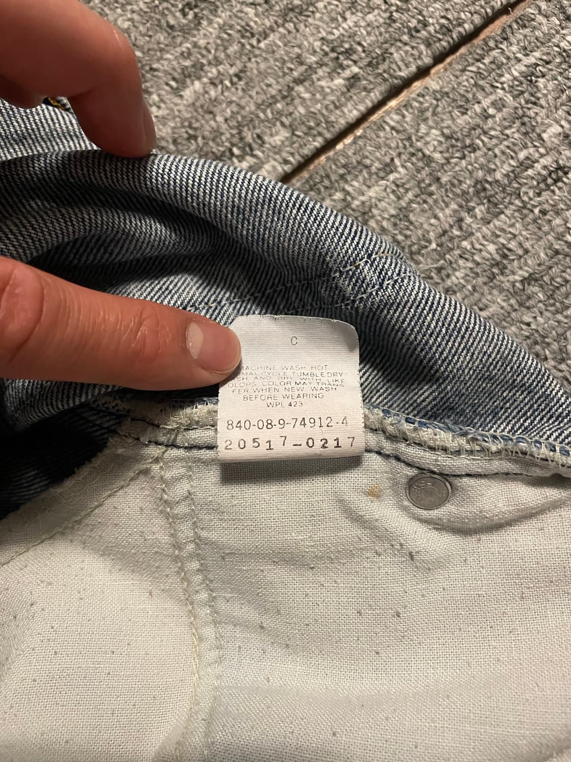 80s 리바이스 517 오렌지탭 데님 [36X34] 상품이미지6