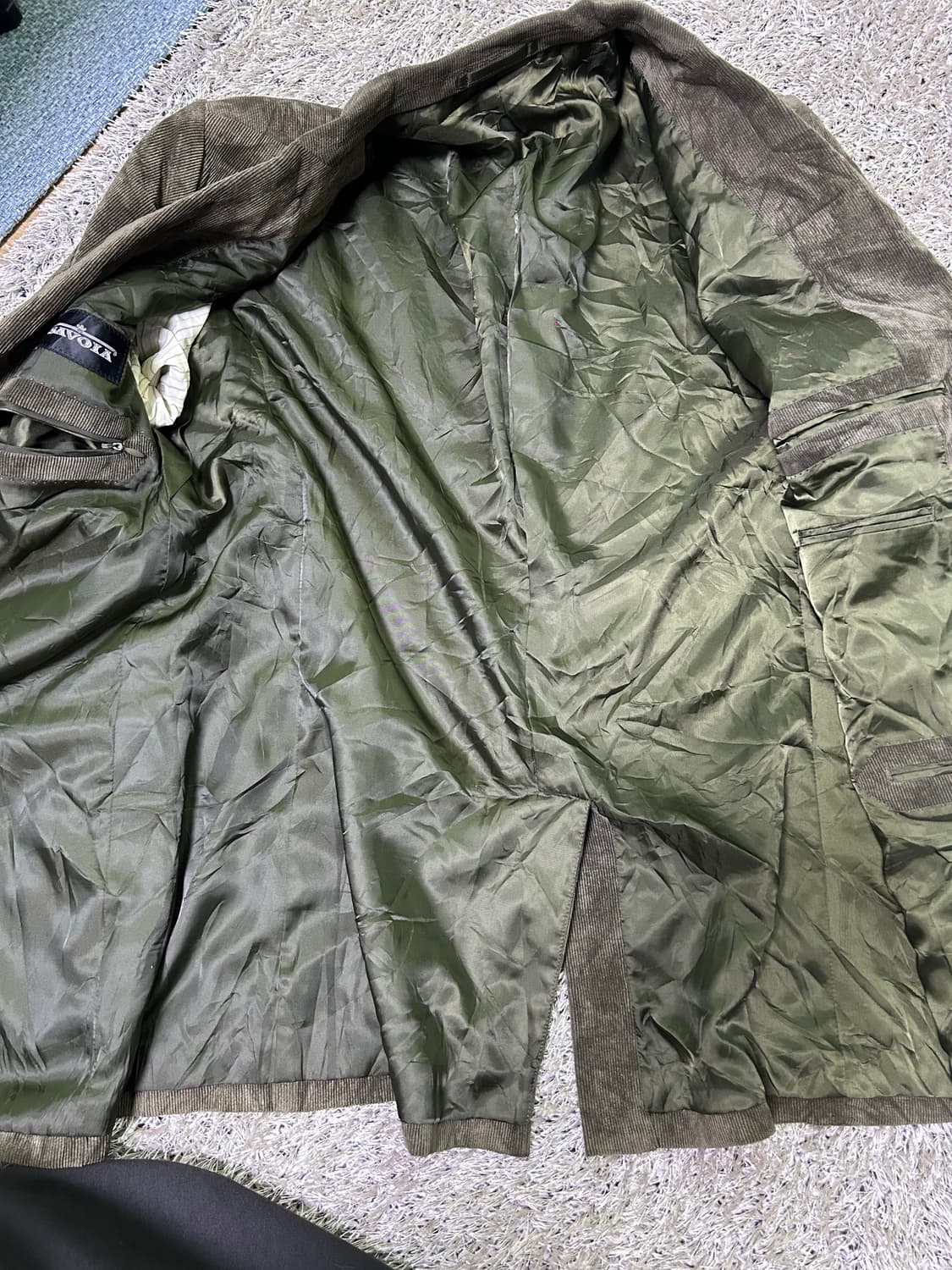 일본판 SAVOIA 코듀로이 블레이저 사이즈 105~110 상품이미지5