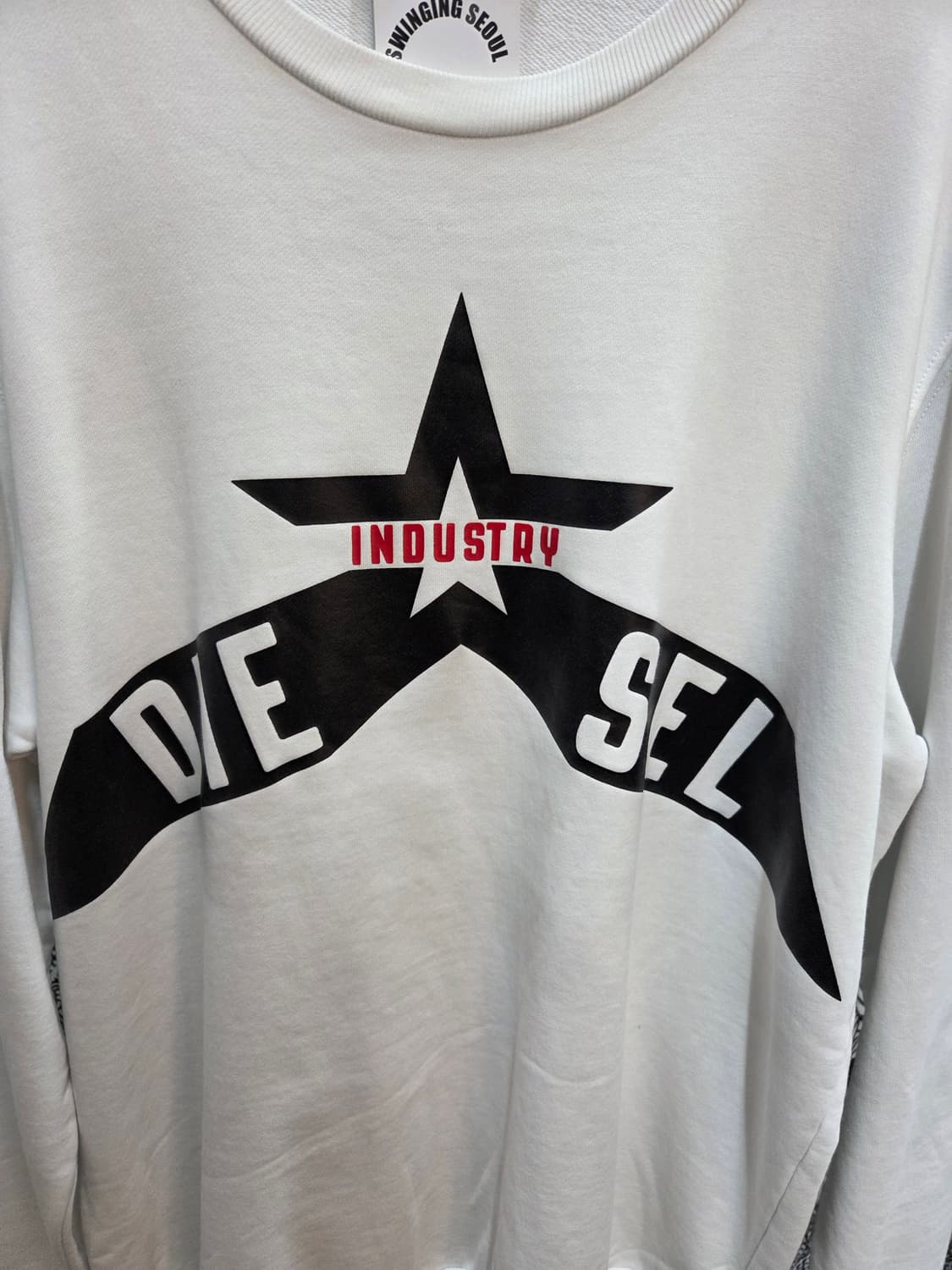 DIESEL 디젤 화이트 롱슬리브💯 상품이미지2