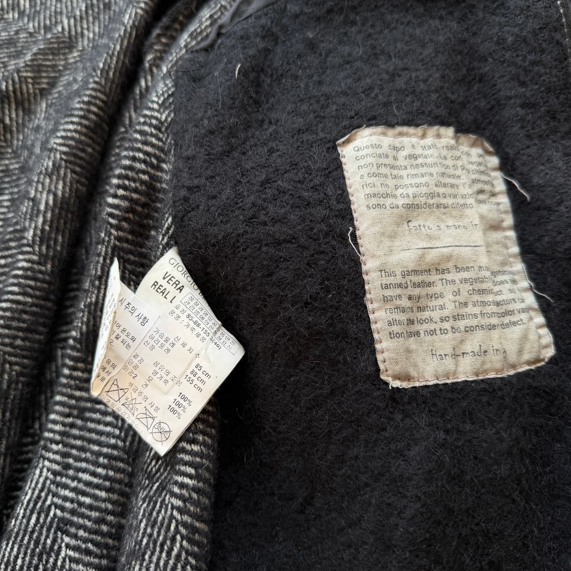 조르지오 브라토 아방가르드 램스킨 드레이프 자켓 상품이미지7