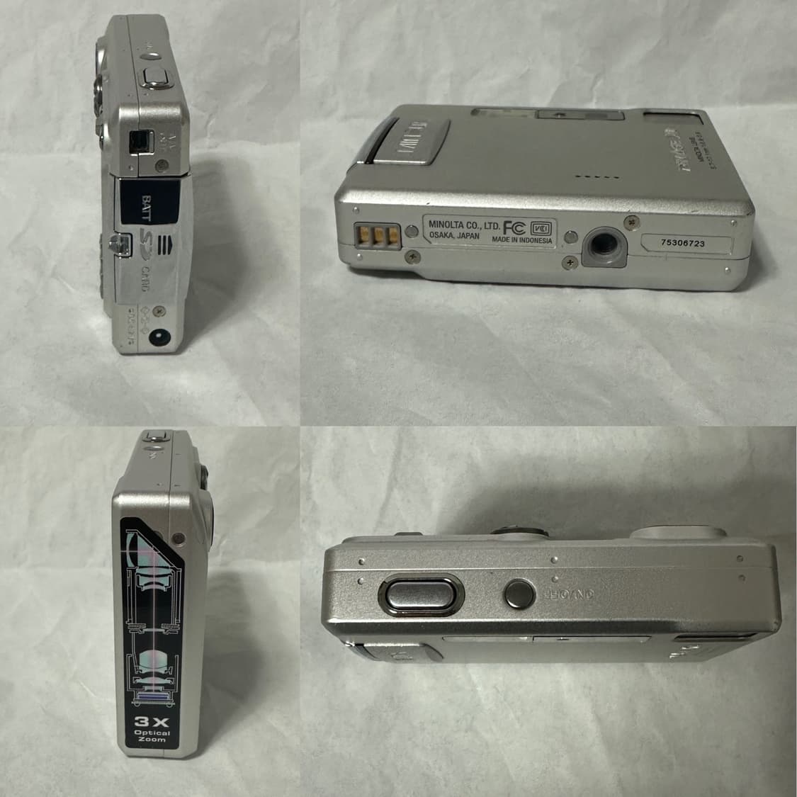 레어템 빈티지 디카 코니카 미놀타 디미지 DiMAGE Xt 실버 상품이미지6