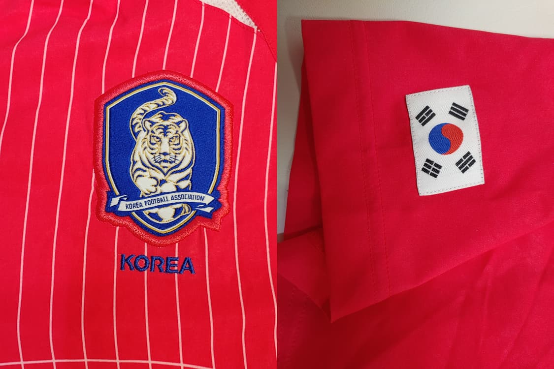 2002 국대유니폼 나이키 새제품 듀얼레이어 노마킹 선수지급용 상품이미지5