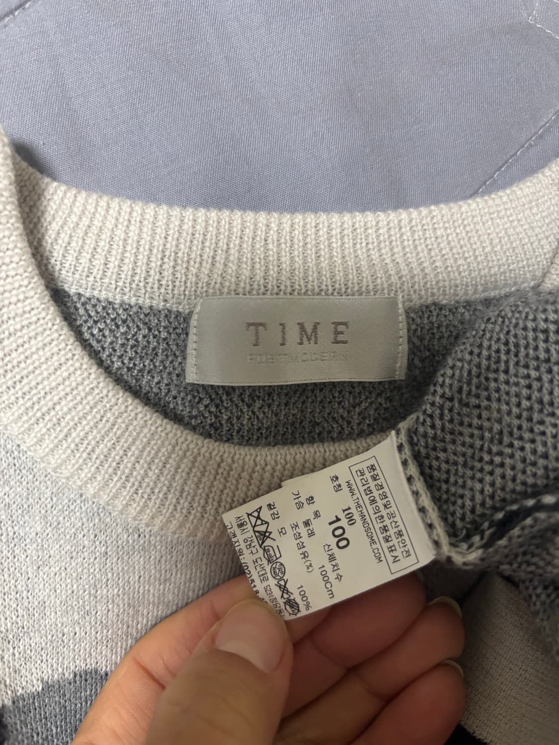 (66.77)한섬 TIME 니트 모100% 상품이미지7